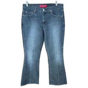 Levi's 515 Women's Black Nouveau Distressed Boot Cut Jeans Size 10 P